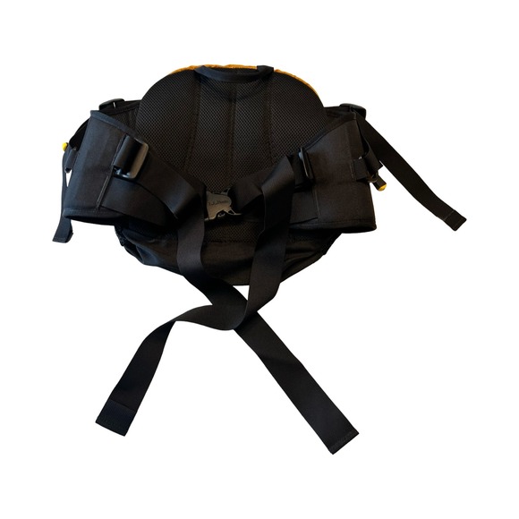 LL Bean Lumbar Pack Yellow Black Nylon Hiking Fanny Pack OXT03 unisex - Picture 5 of 6